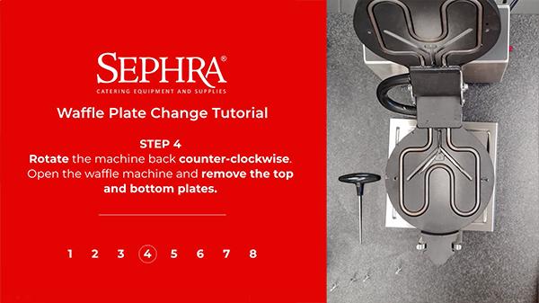 Changing the Plates on a Sephra Waffle Machine